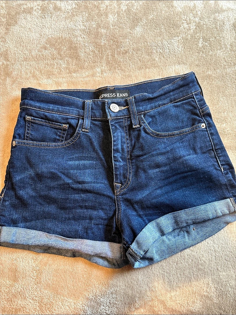Express Jeans Women's Denim Jean Shorts